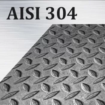 Лист нержавеющий рифлёный AISI 304